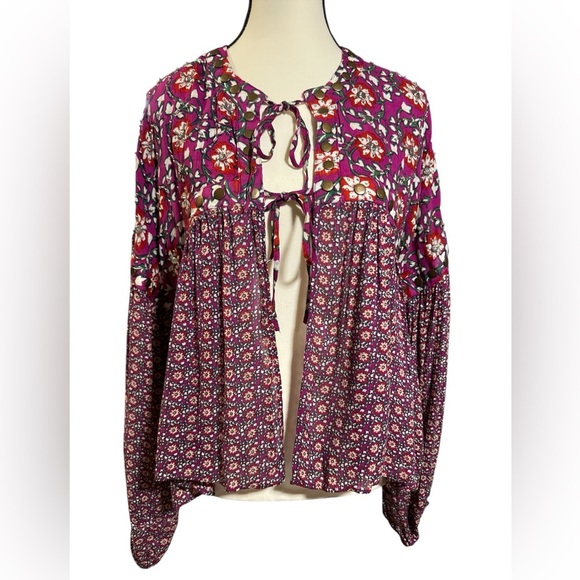 Free People Malia Babydoll Jacket with Beaded Embellishments - Picture 5 of 12